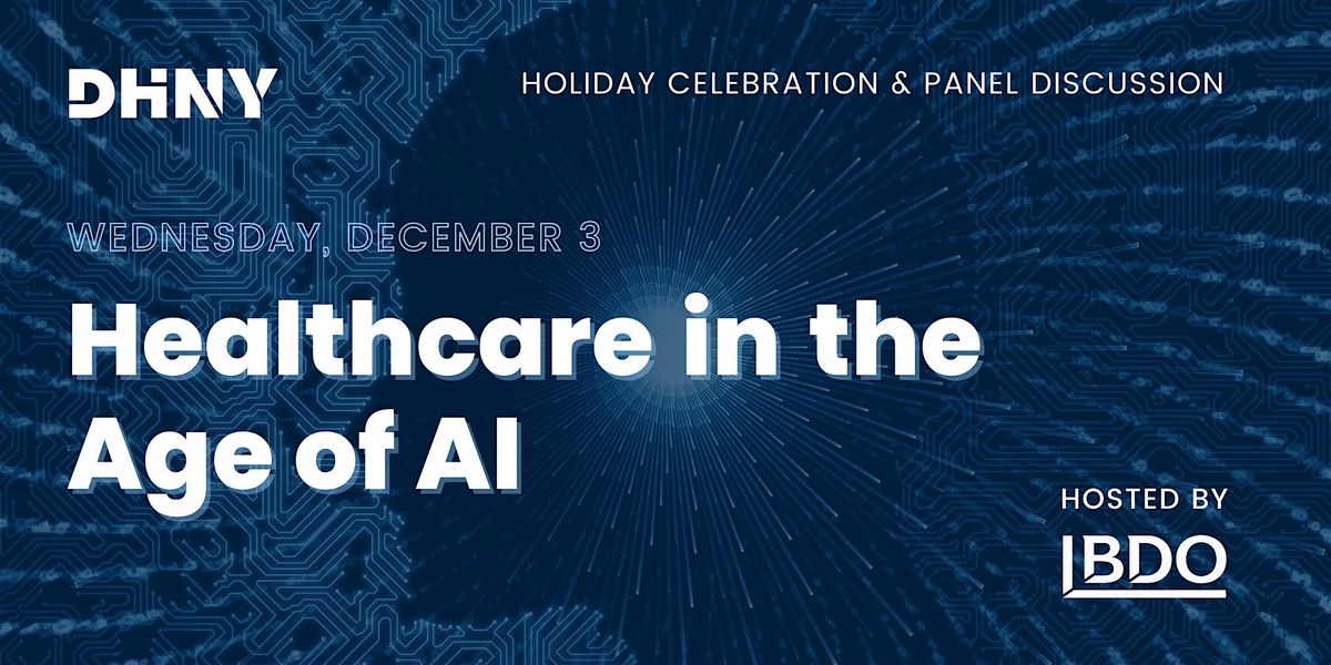 Healthcare in the Age of AI, 3 December | Event in New York | AllEvents