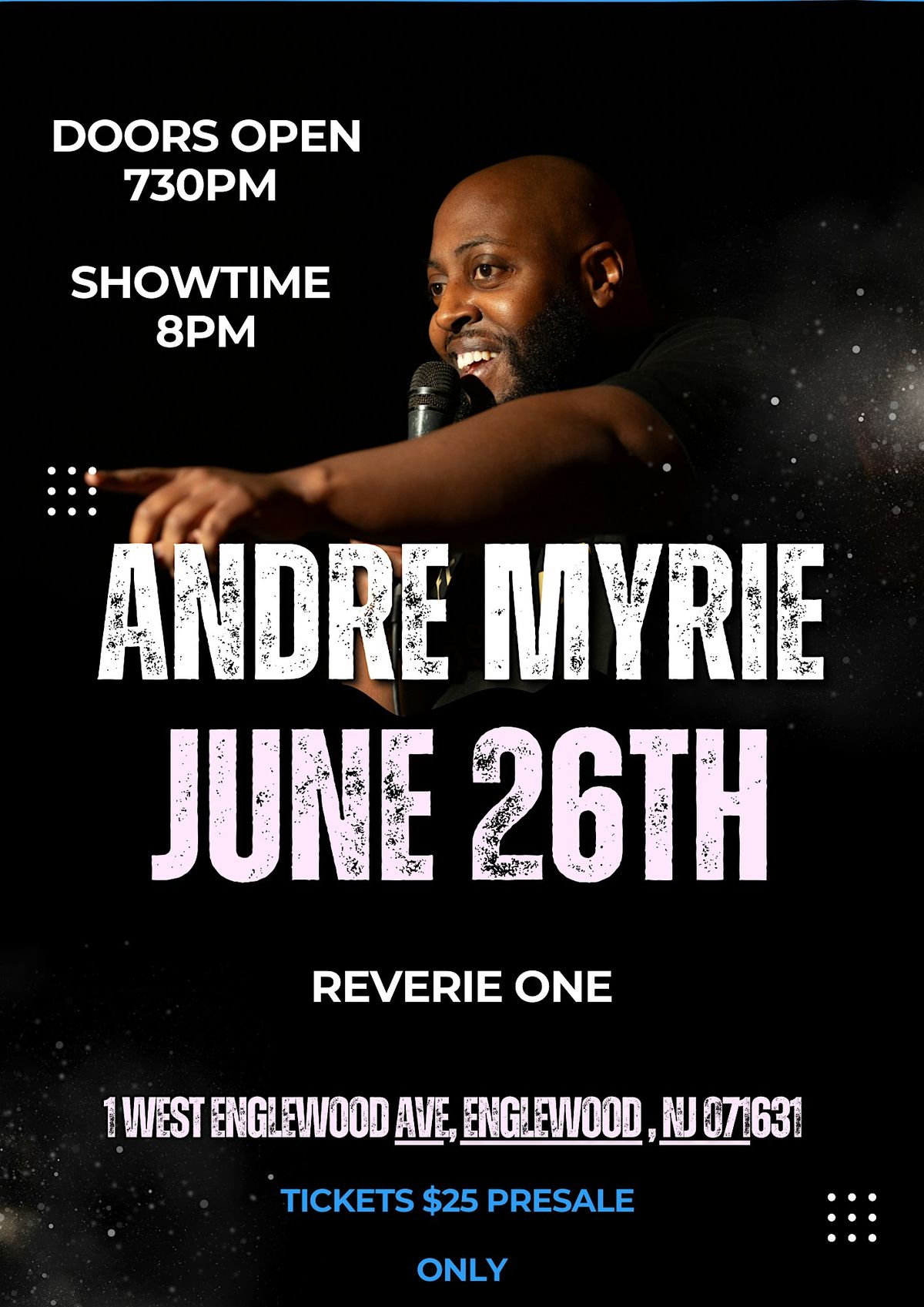 Elite Art Only presents a night with Andre Myrie, 26 June | Event in Englewood | AllEvents