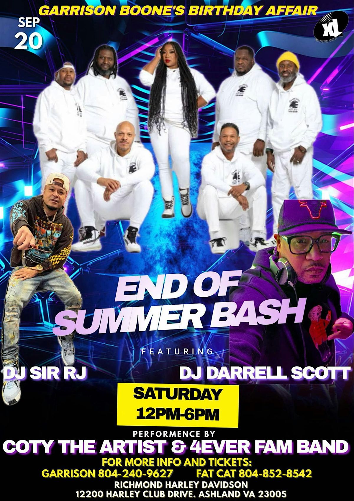 End of Summer  Featuring Coty The Artist & 4ever Fam Band, 20 September | Event in Ashland | AllEvents