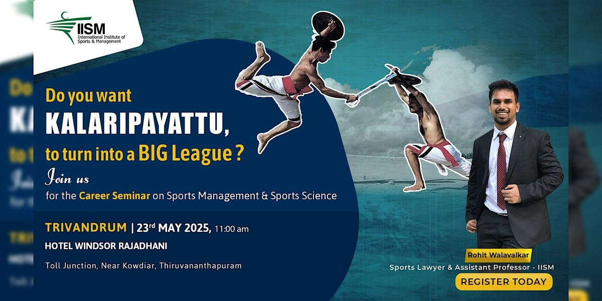 Career Seminar on Sports Management & Sports Science in Trivandrum!, 23 May | Event in Thiruvananthapuram