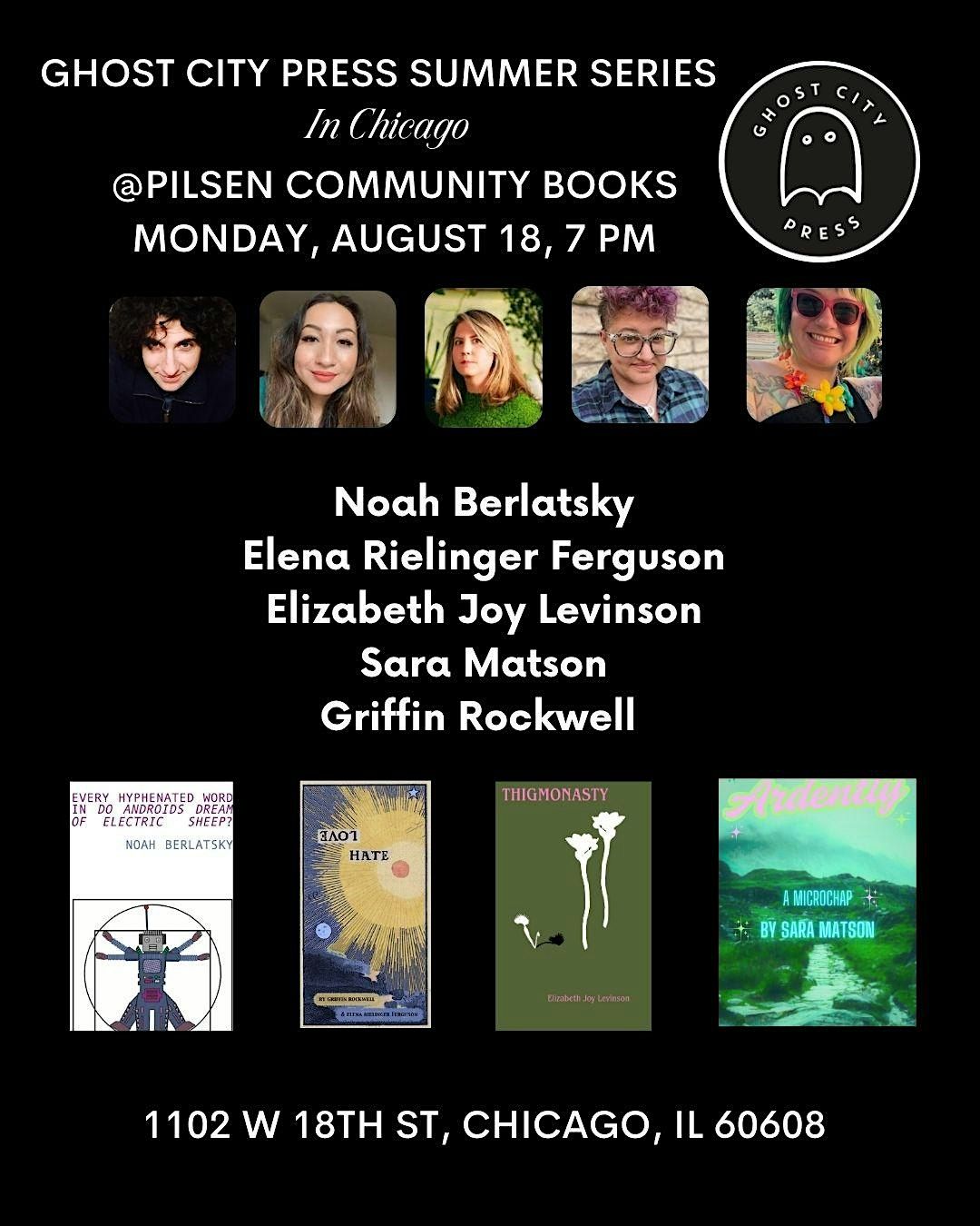 Ghost City Press Summer Series at Pilsen Community Books | Event in Chicago | AllEvents