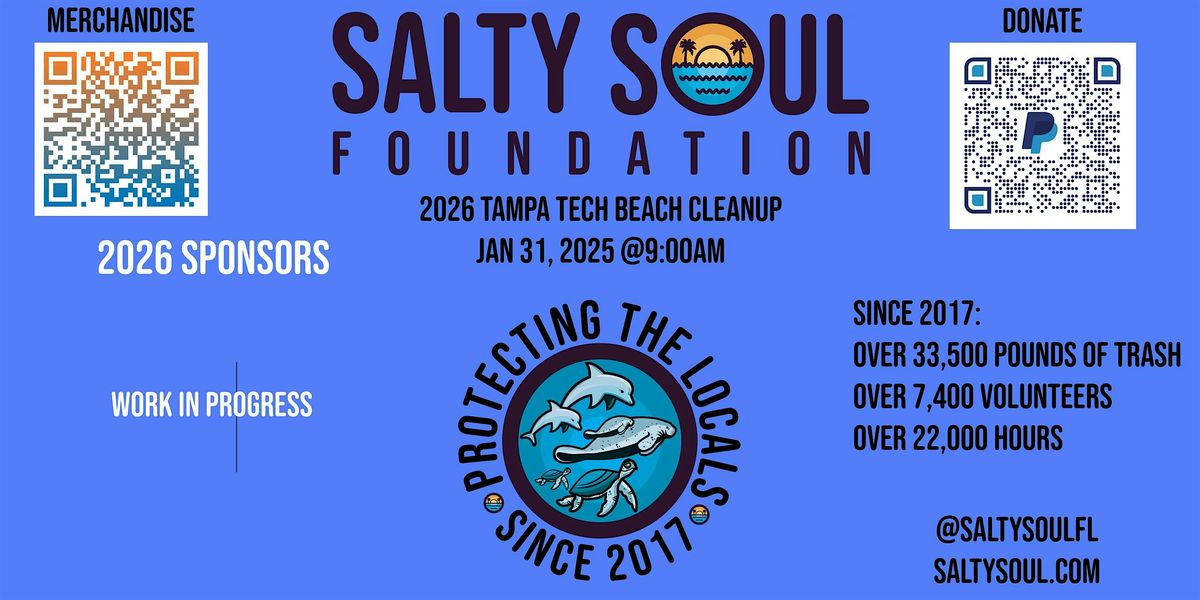Tampa Tech Beach Cleanup 4.0 at Dunedin Causeway with Salty Soul, 31 January | Event in Dunedin | AllEvents