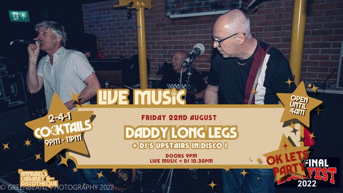 Live Music: DADDY LONG LEGS // Annabel’s Cabaret &amp; Discotheque, 22 August | Event in Plymouth | AllEvents