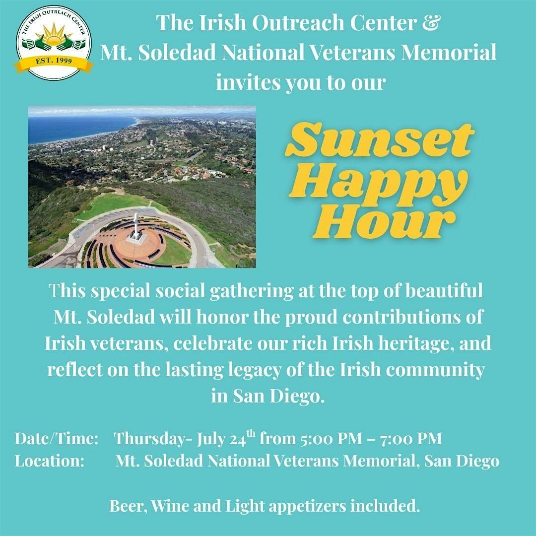Mt. Soledad Sunset Happy Hour presented by The Irish Outreach Center, 24 July | Event in San Diego | AllEvents