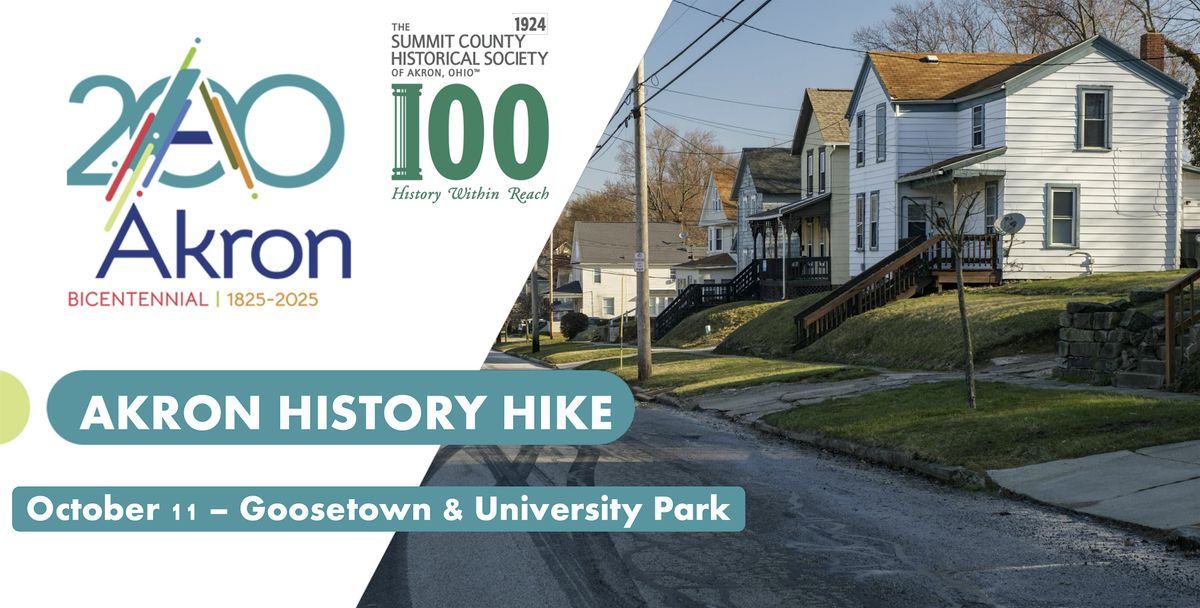 Akron History Hike, 11 October | Event in Akron | AllEvents