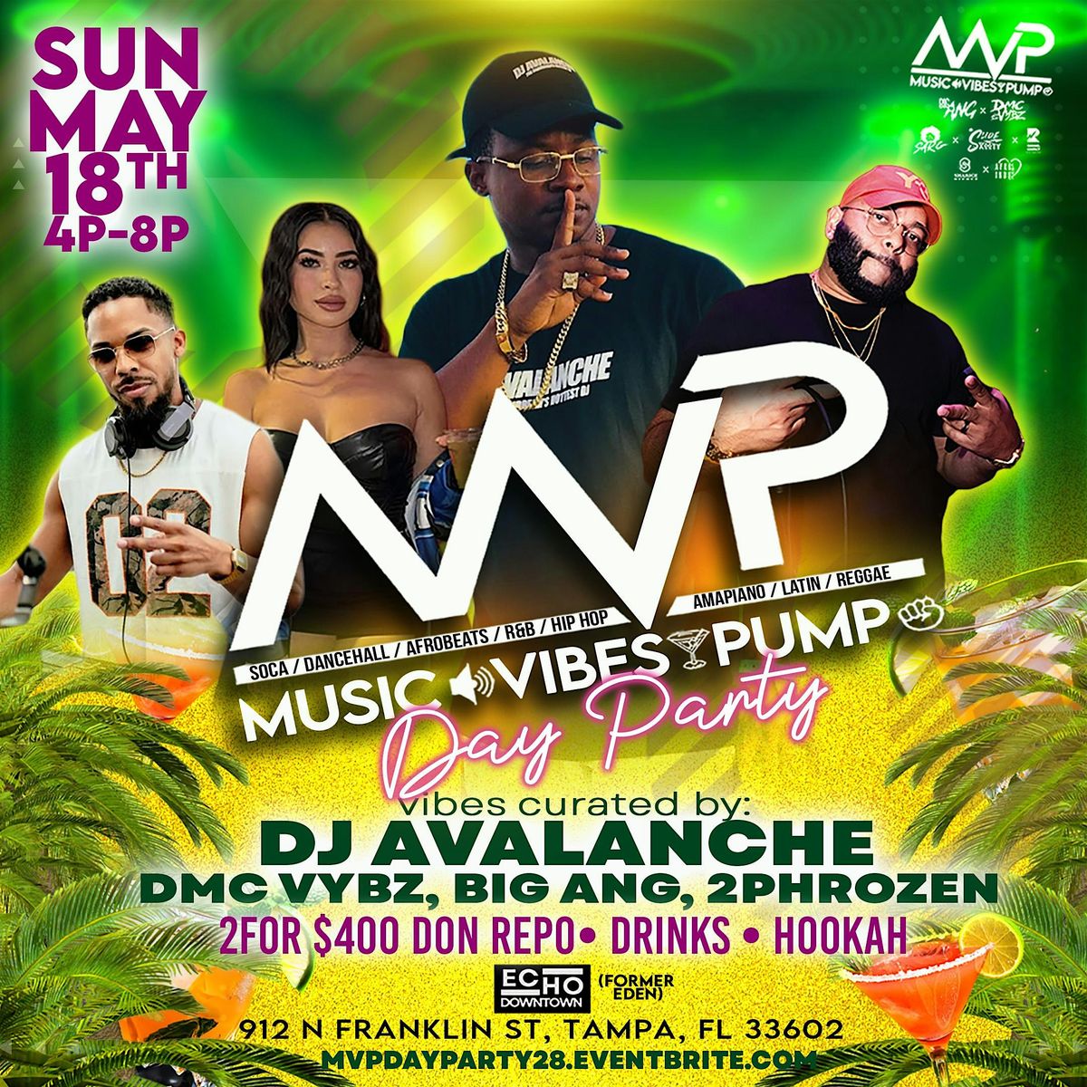 MVP Day Party  ft. DJ AVALANCHE, 18 May | Event in Tampa | AllEvents