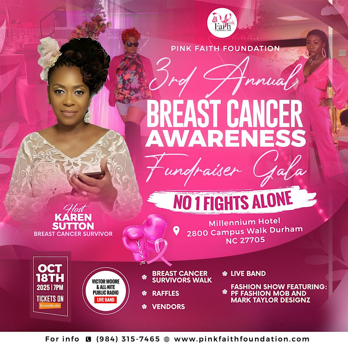 3rd Annual Breast Cancer Awareness Gala, 18 October | Event in Durham | AllEvents