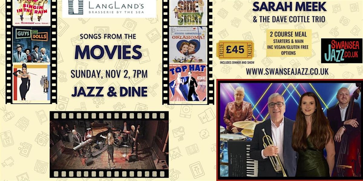 JAZZ & DINE @LANGLAND'S BRASSERIE, 2 November | Event in Swansea | AllEvents