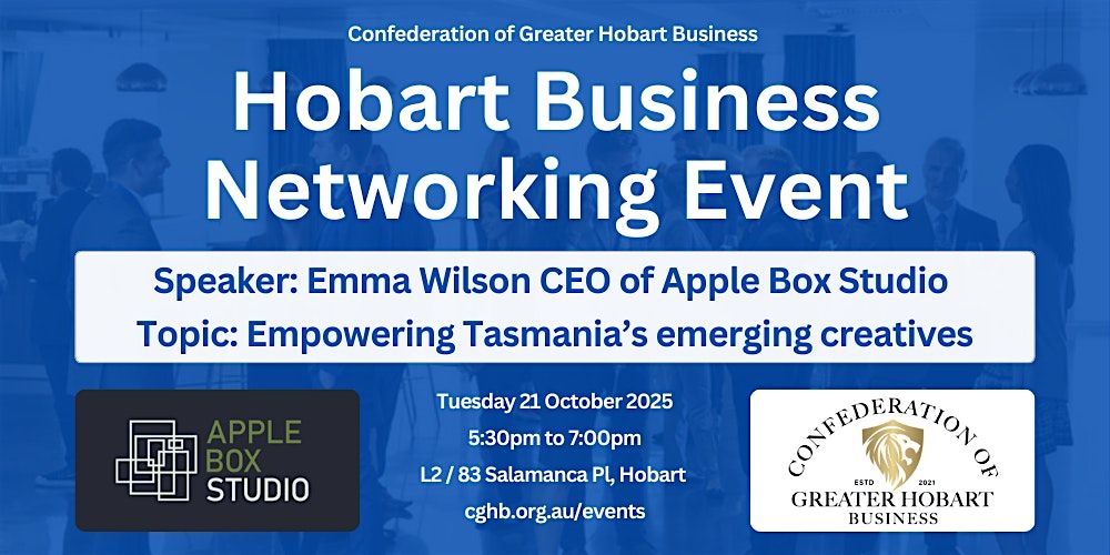 Hobart Business Networking Event - October 2025, 21 October | Event in Hobart | AllEvents