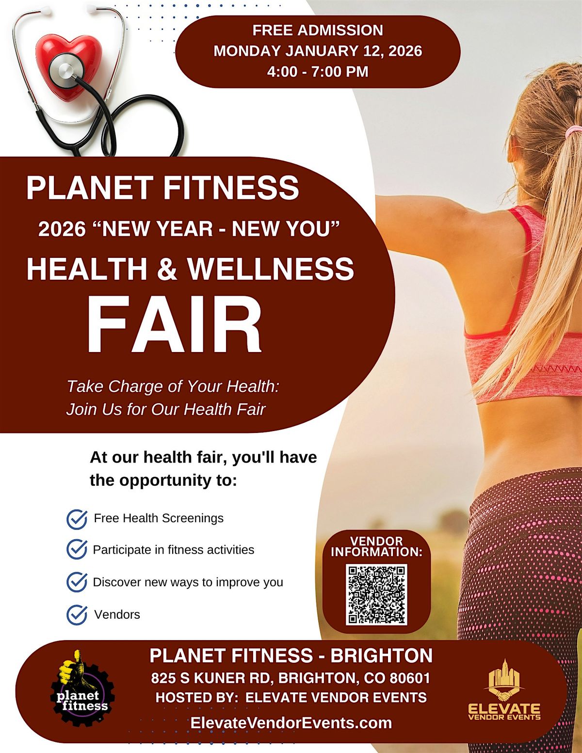 Planet Fitness – Brighton “New Year • New You” Health & Wellness Fair, 12 January | Event in Brighton
