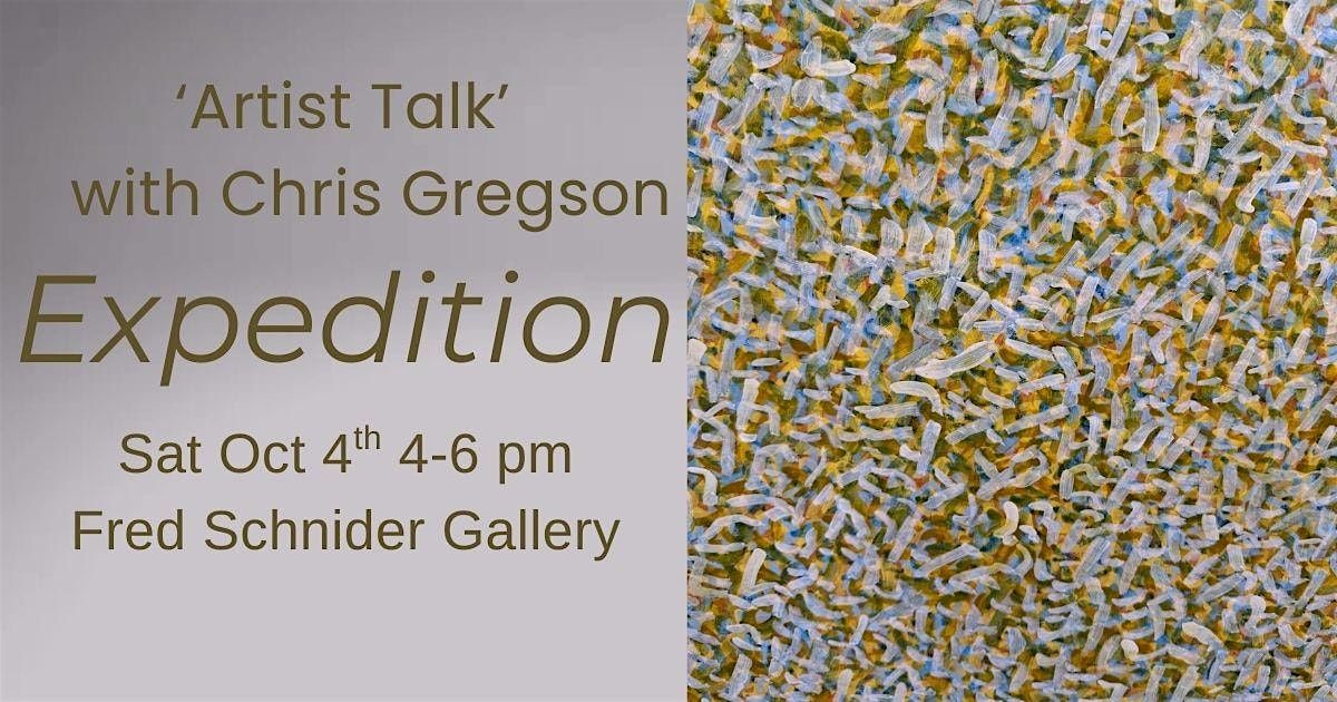 'Artist Talk' with painter Chris Gregson and curator David Carlson, 4 October | Event in Arlington | AllEvents