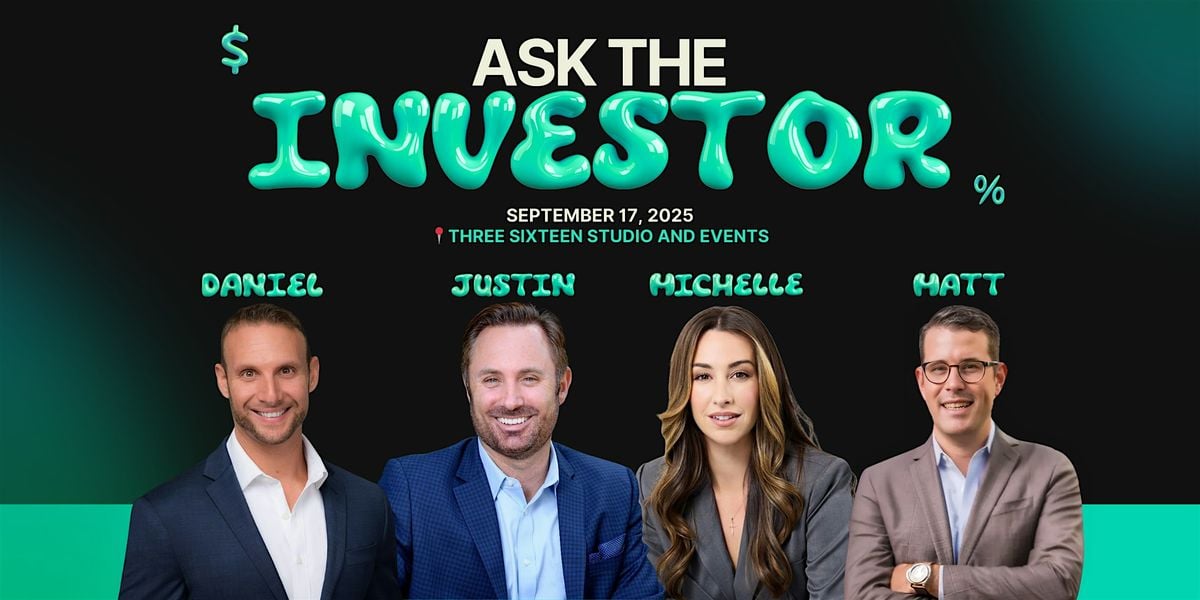SDRP Ask The Investor, 17 September | Event in Carlsbad | AllEvents