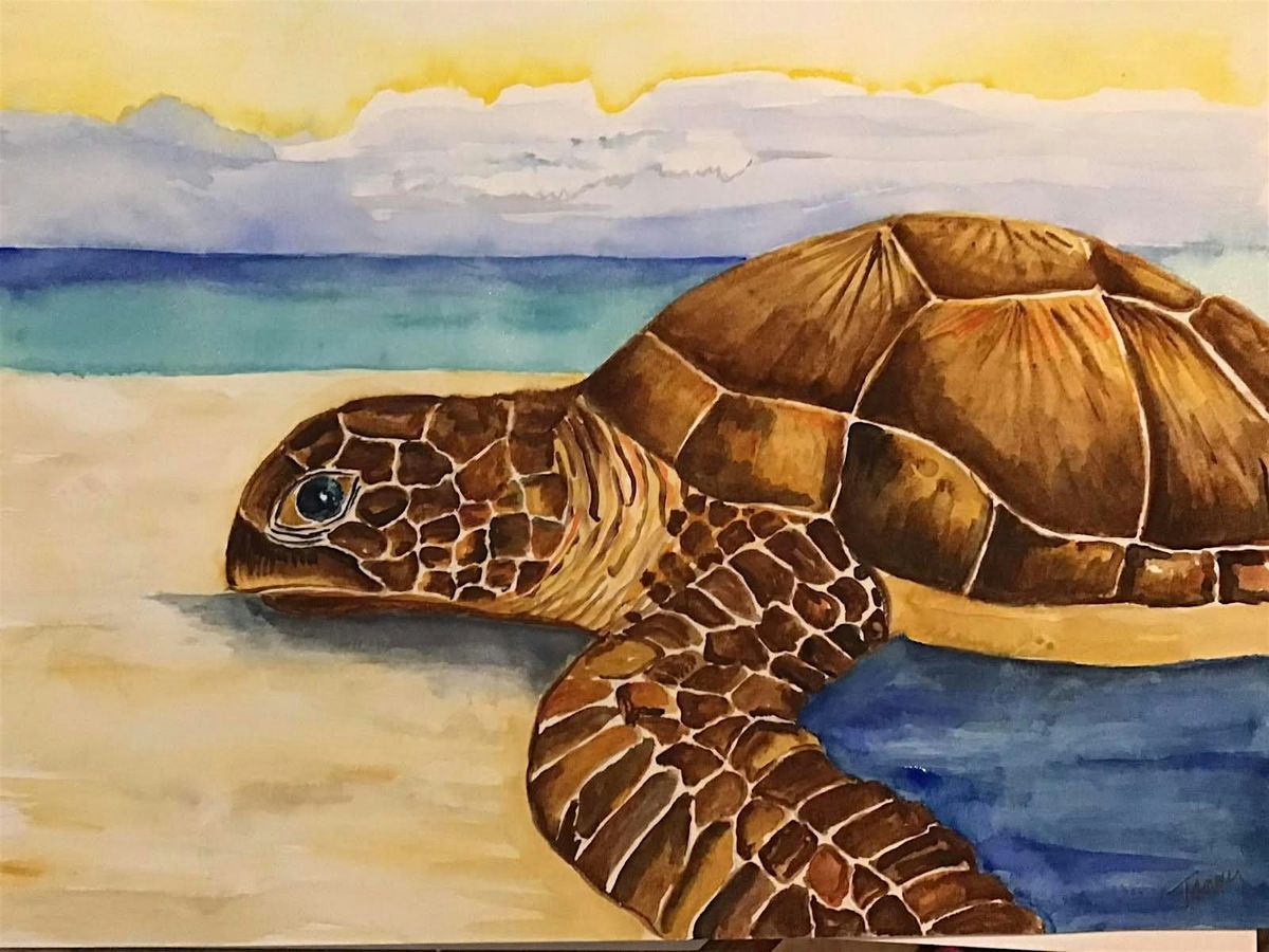 Sea Turtle Watercolor Class, 9 August | Event in Ormond Beach | AllEvents