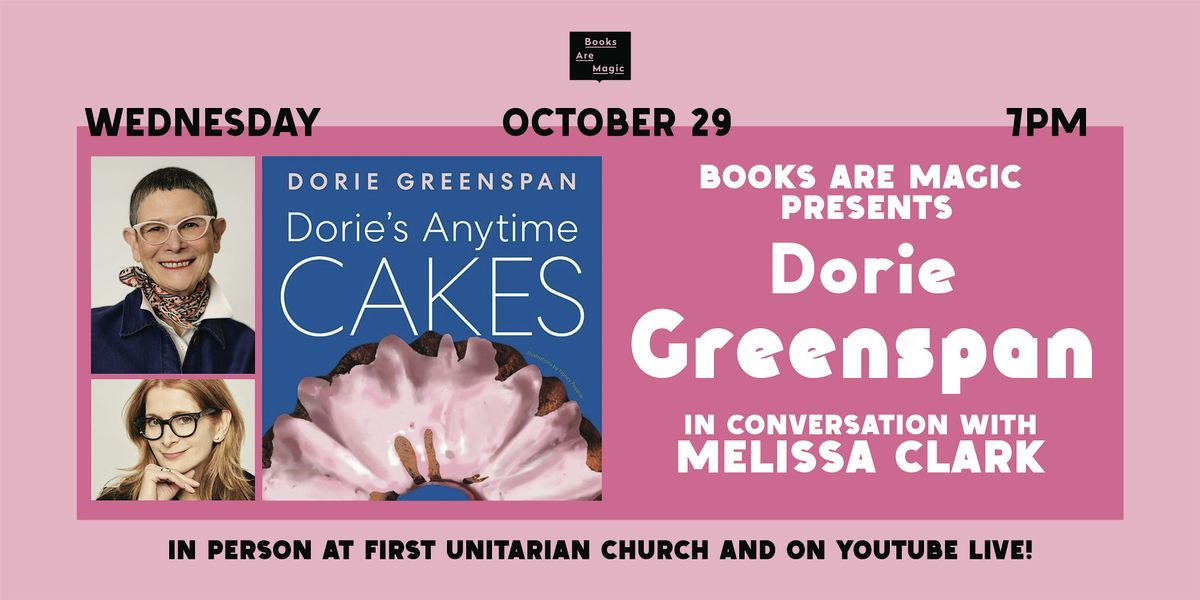 Offsite: Dorie Greenspan: Dorie's Anytime Cakes w/ Melissa Clark, 29 October | Event in Brooklyn | AllEvents