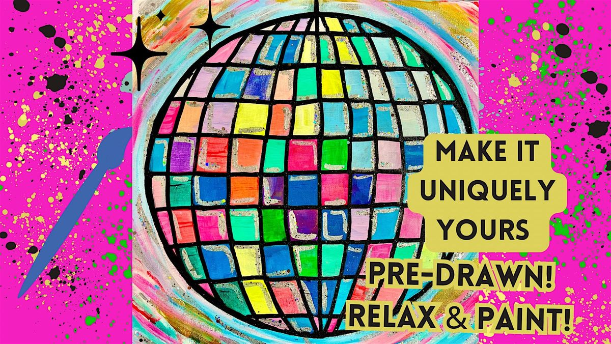 EichenPaint "PaintPic at the Disco” (A PRE-DRAWN CANVAS) 5/4 | Event in Cedar Rapids | AllEvents