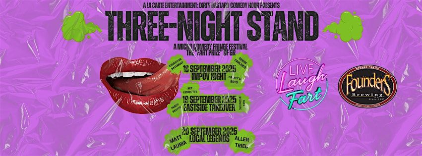 FOUNDERS BREWING CO. THREE-NIGHT STAND: IMPROV NIGHT, 18 September | Event in Grand Rapids | AllEvents