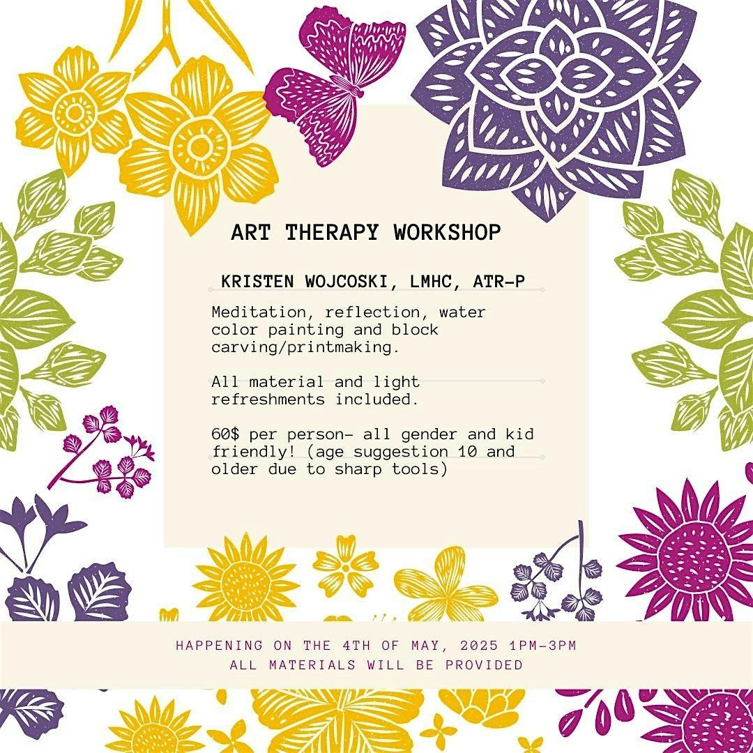 Art Therapy Workshop- Printmaking, 4 May | Event in Mendon | AllEvents