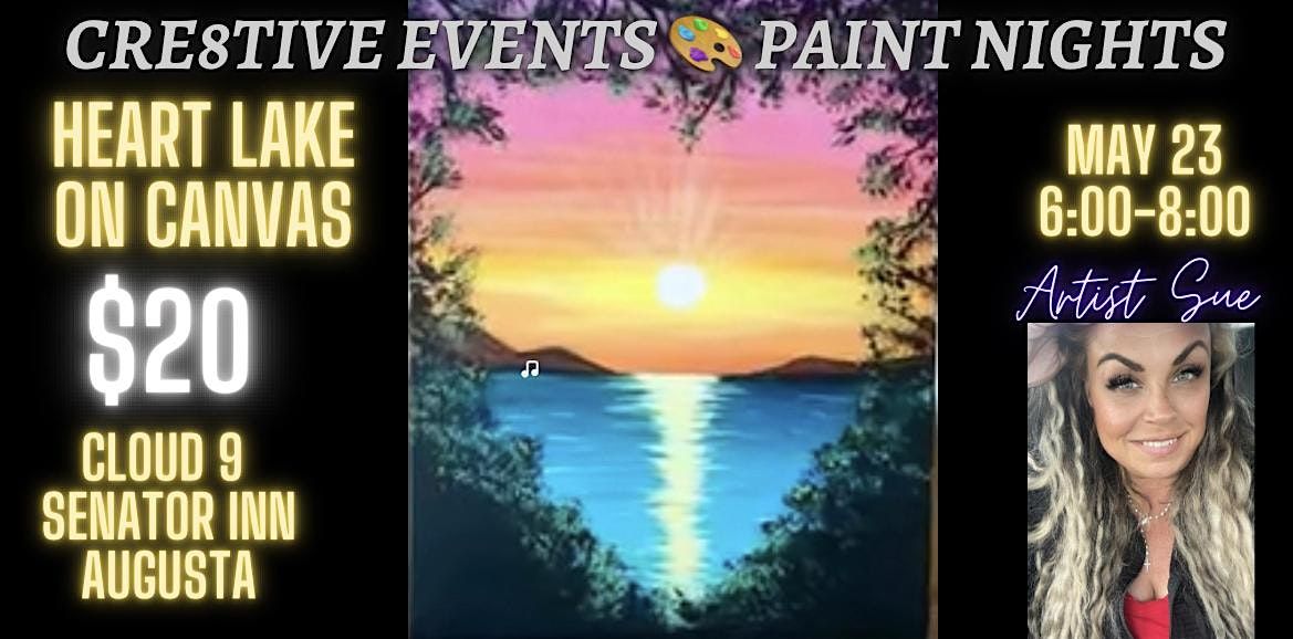 $20 Paint Night @ Cloud 9 Senator Inn AUGUSTA, 23 May | Event in Augusta | AllEvents