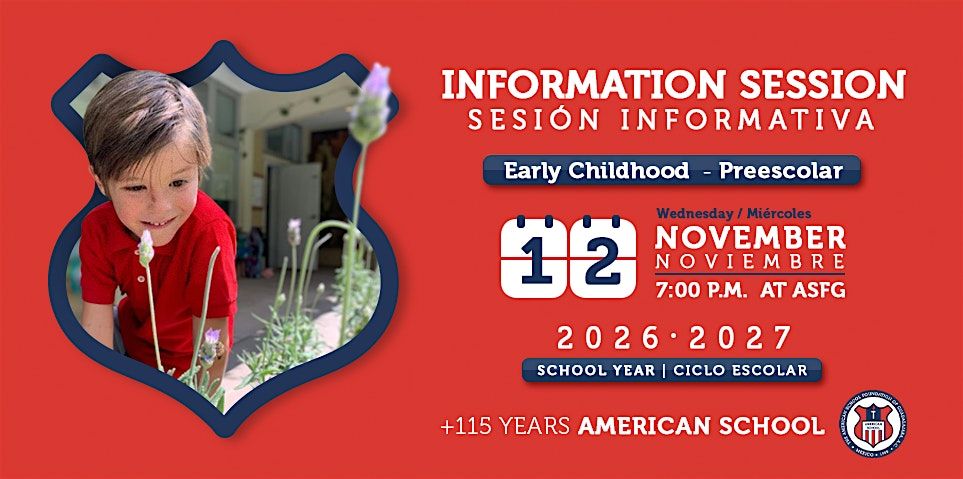 ASFG Information Session - Sesión informativa (Early Childhood), 12 November | Event in Guadalajara | AllEvents