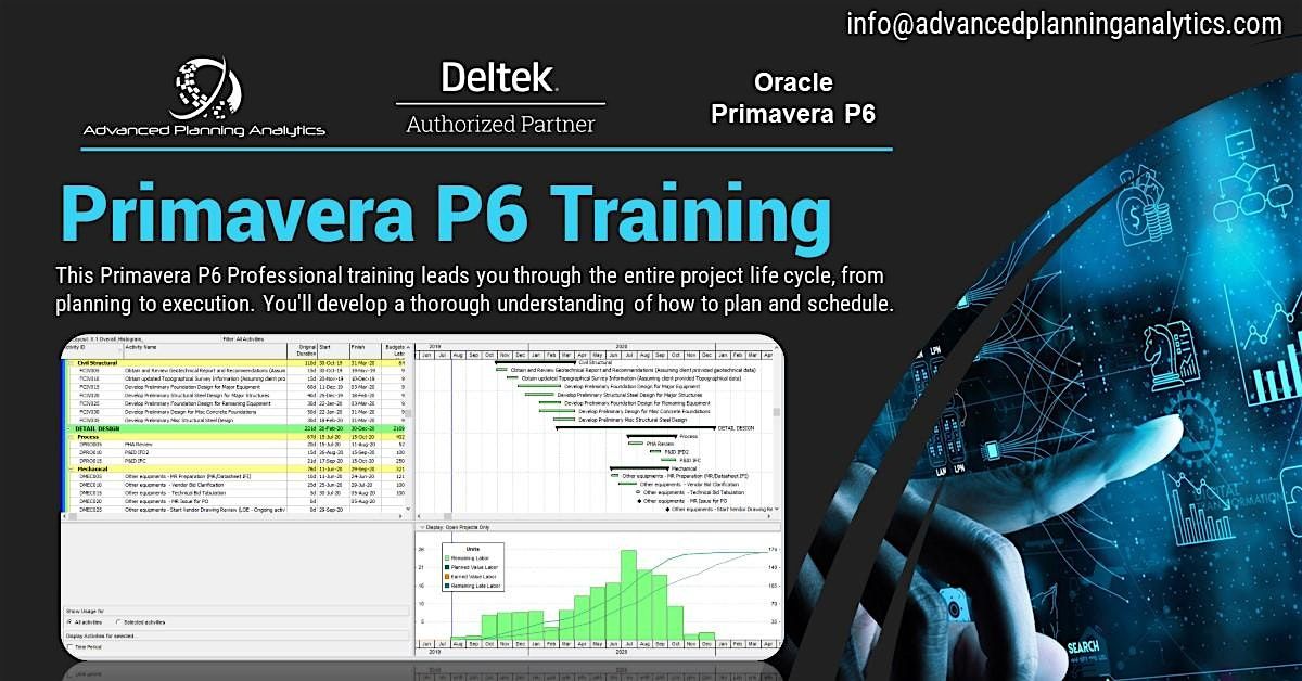 Primavera P6 EPC Training, 16000 Barkers Point Lane, Suite 260, Houston, 26 August to 31 ...