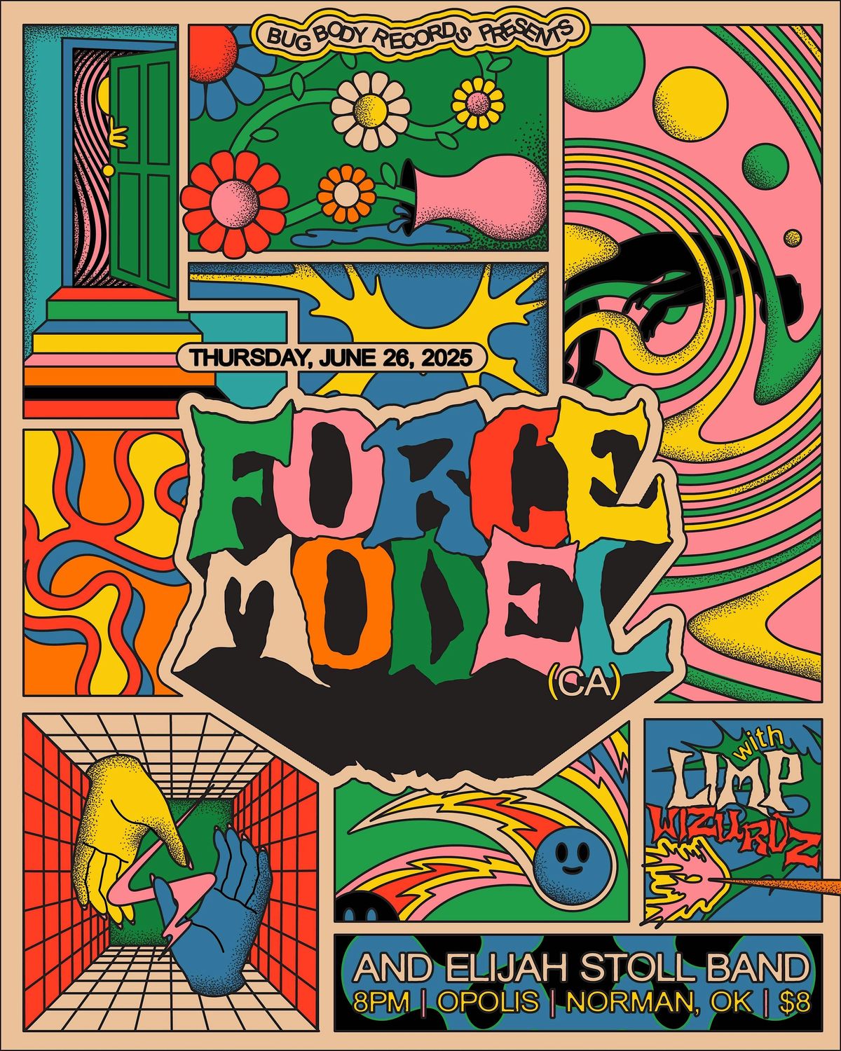 Force Model, Limp Wizurds, Elijah Stoll Band, 26 June | Event in Norman | AllEvents