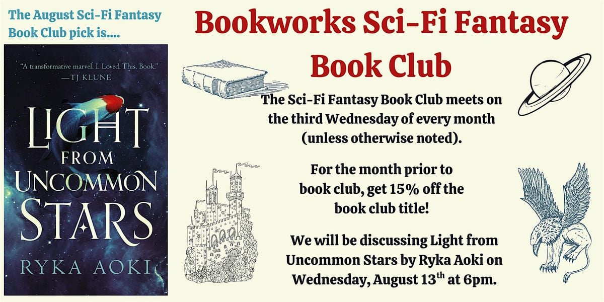 August Sci-Fi Fantasy Book Club, 13 August | Event in Albuquerque | AllEvents
