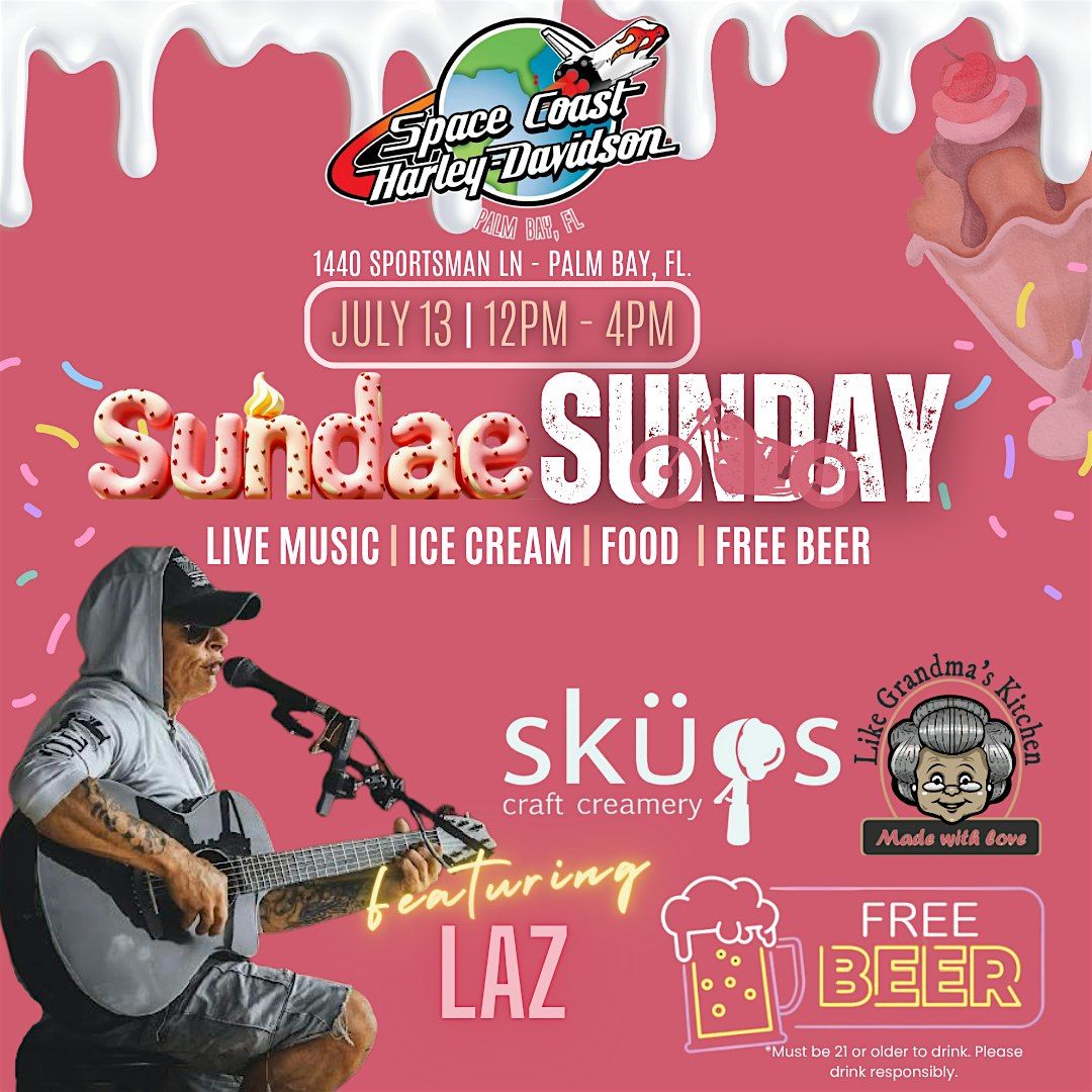 Sundae Sunday with Laz, 13 July | Event in Palm Bay | AllEvents