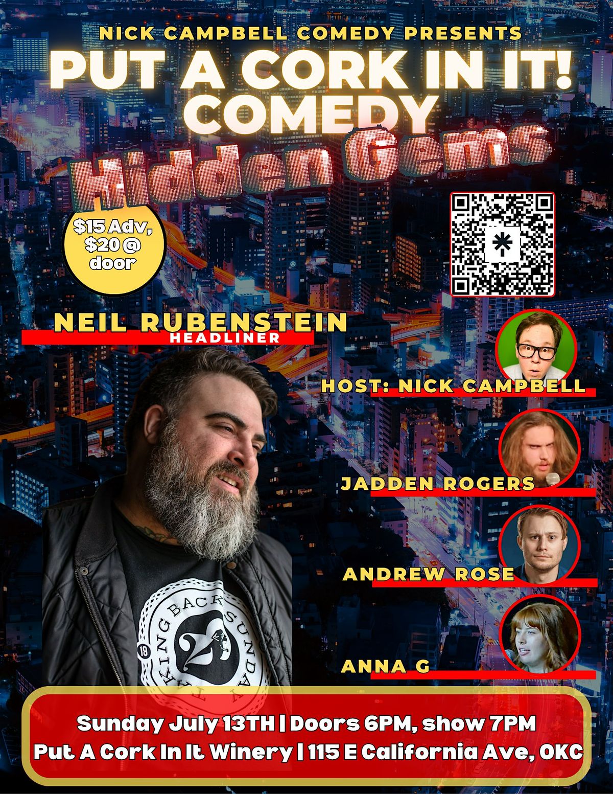 Hidden Gems: Neil Rubenstein, 13 July | Event in Oklahoma City | AllEvents