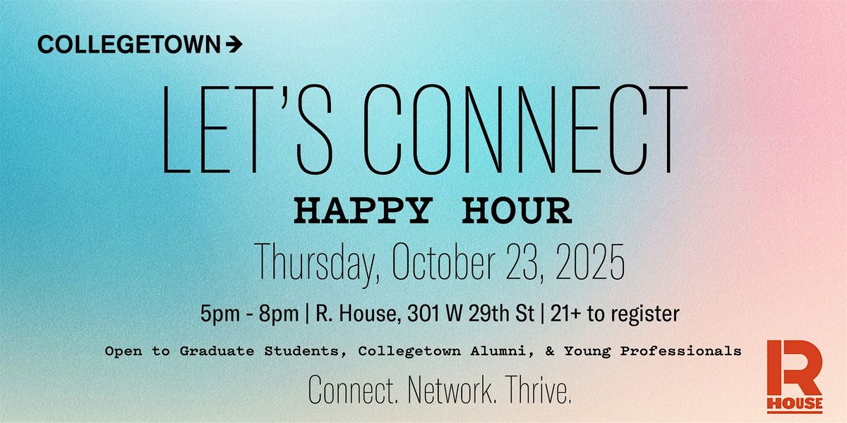 Baltimore Collegetown Let's Connect Happy Hour, 23 October | Event in Baltimore | AllEvents
