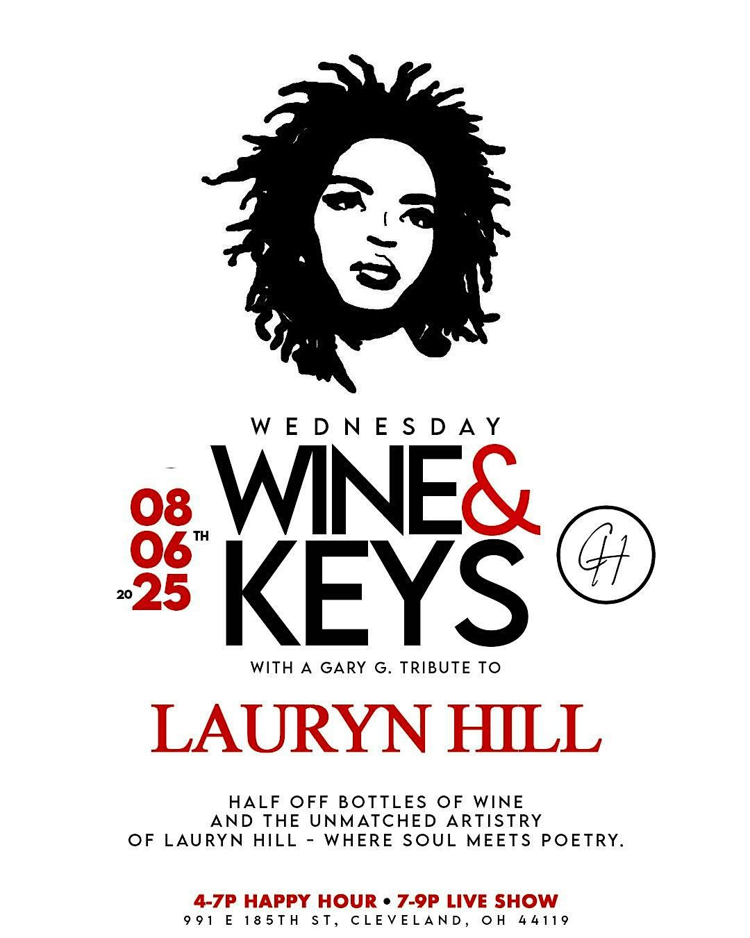 Wine & Keys | A Musical Tribute to Lauryn Hill, 6 August | Event in Cleveland | AllEvents