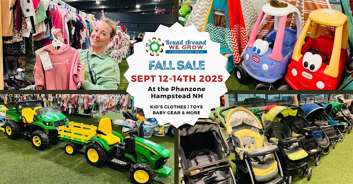 Fall 2025 HUGE Kid's Consignment Sale Event - Round Around We Grow NH, 12 September | Event in Hampstead | AllEvents