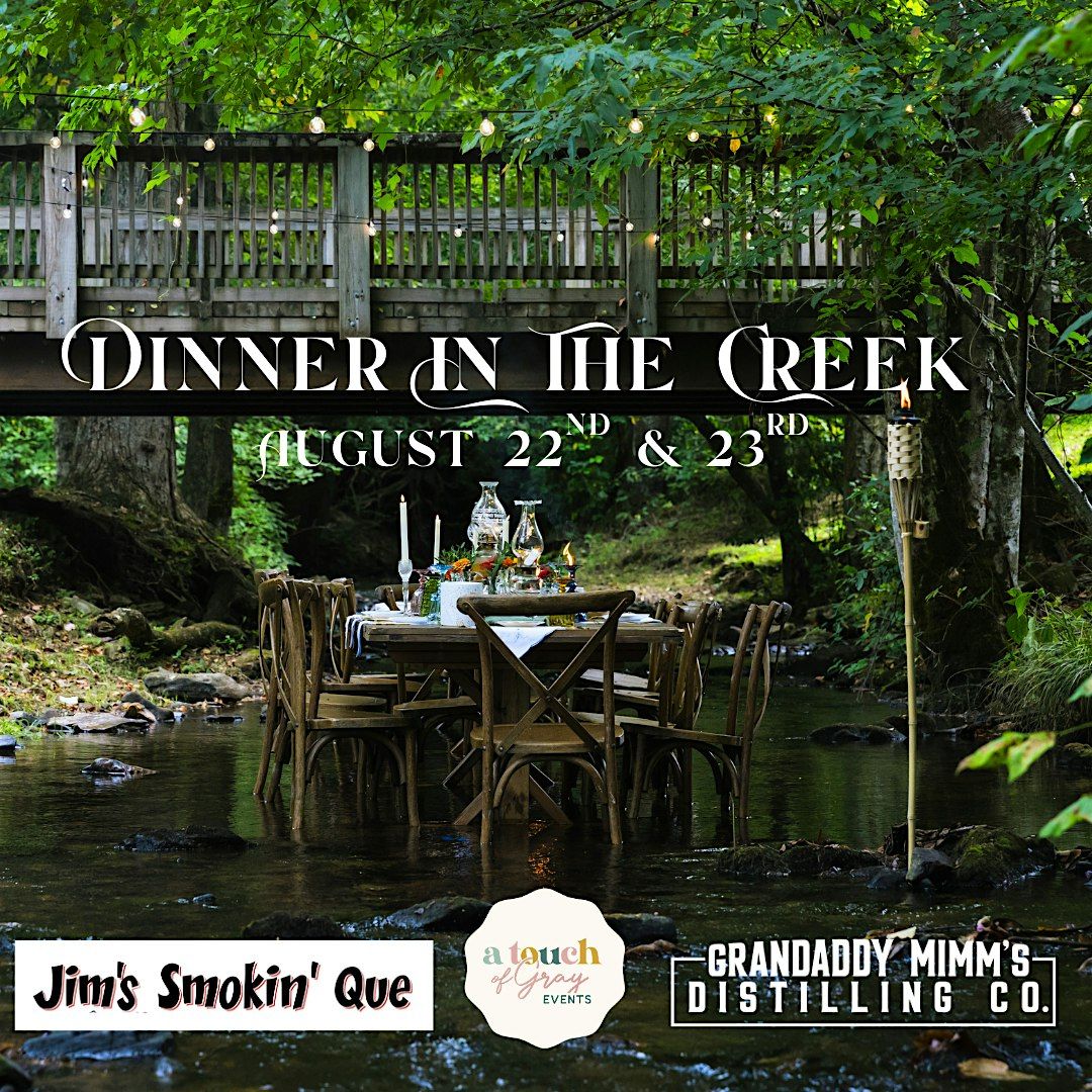 Dinner in the Creek, 23 August | Event in Blairsville | AllEvents