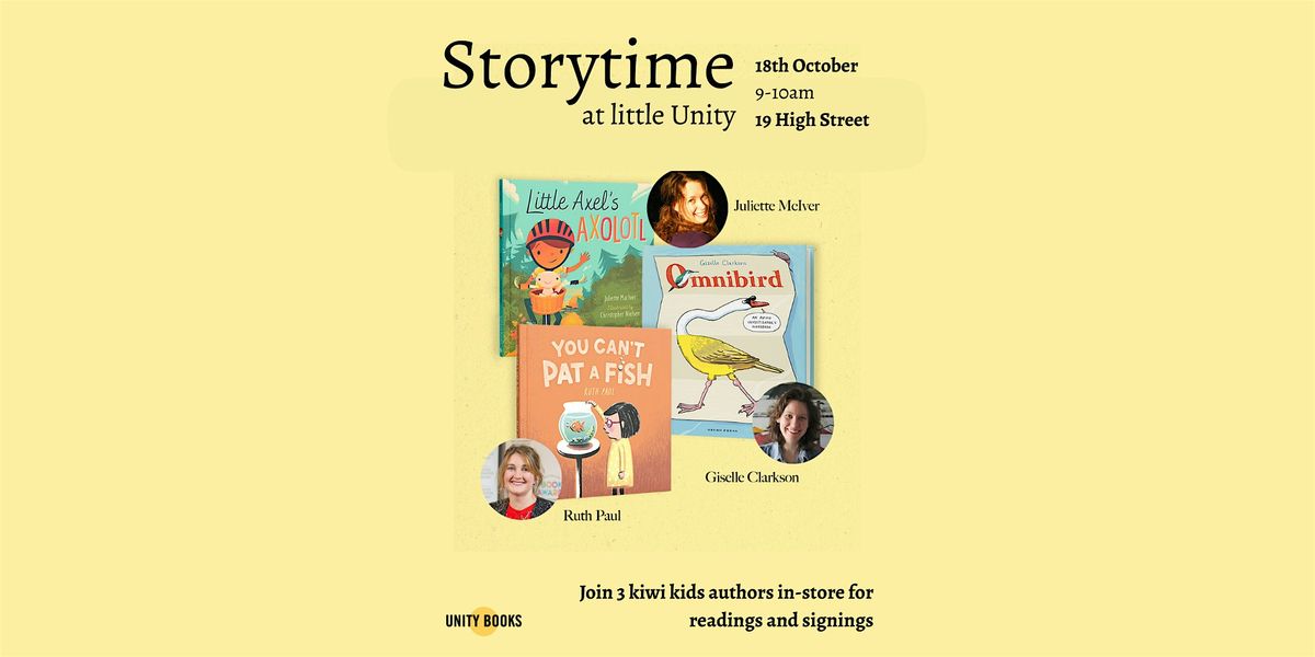 Storytime at little Unity, 18 October | Event in Auckland | AllEvents