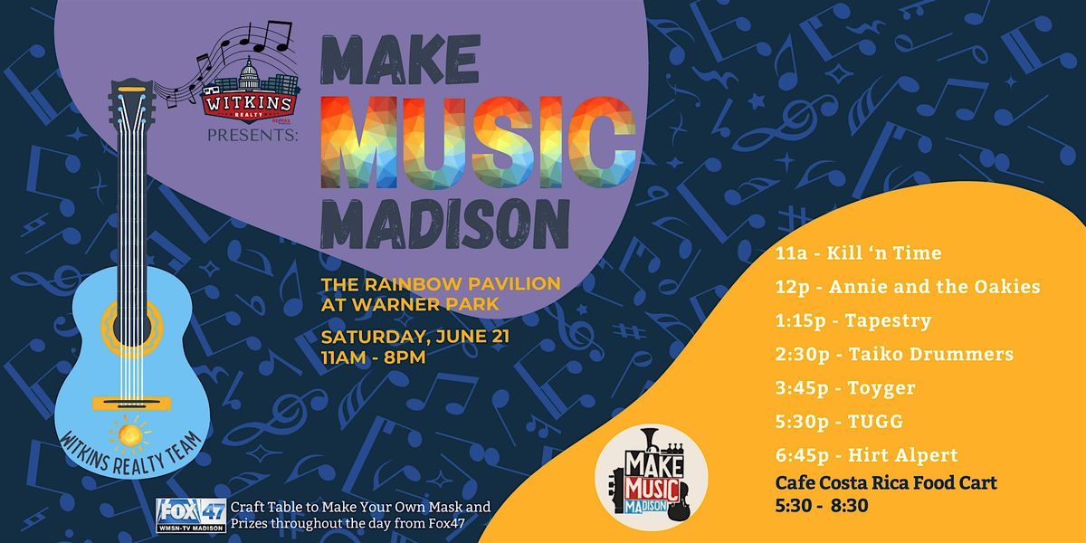 Make Music Madison w/ your hosts Witkins Realty, 21 June | Event in Madison | AllEvents