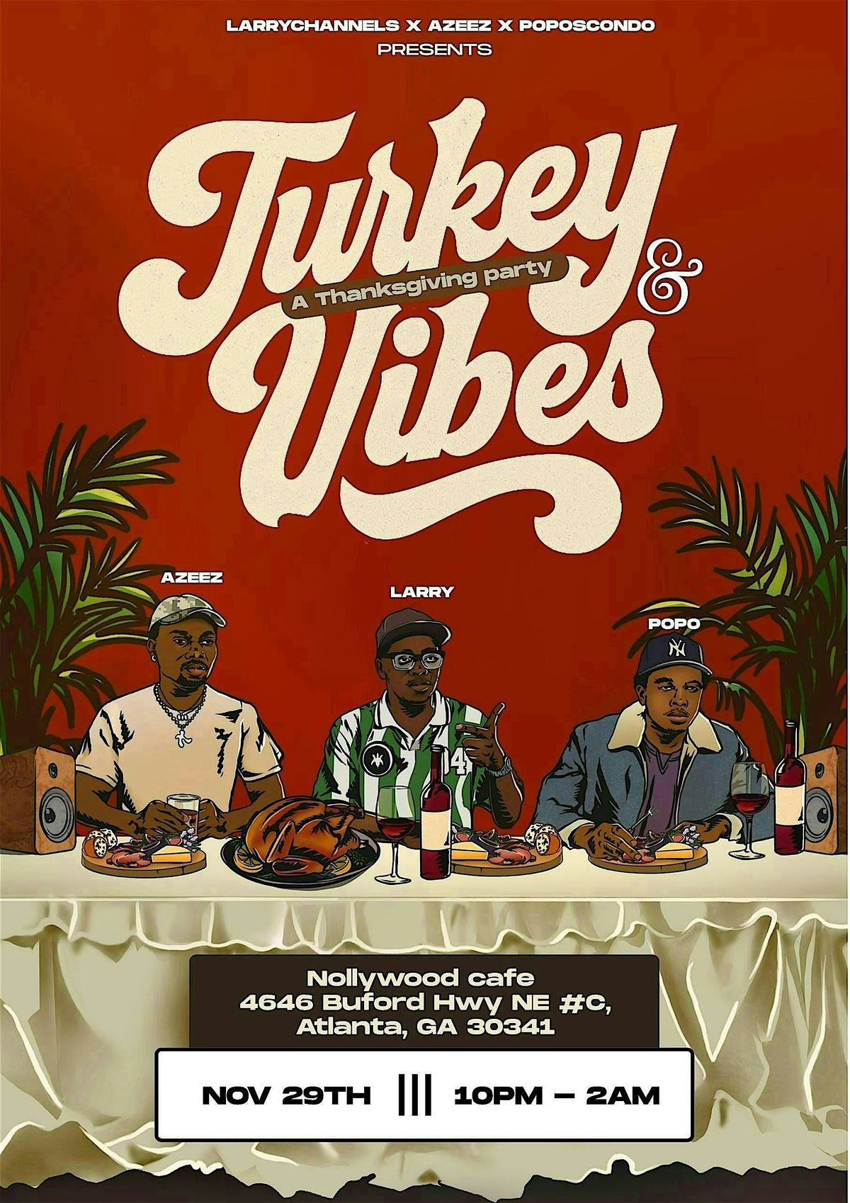 Turkey & Vibes, 29 November | Event in Atlanta | AllEvents