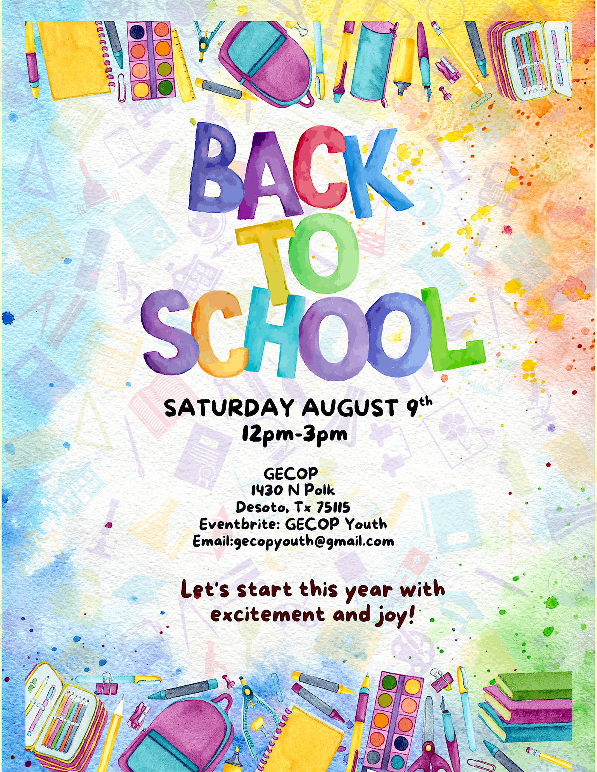 BACK 2 SCHOOL BASH, 9 August | Event in DeSoto | AllEvents