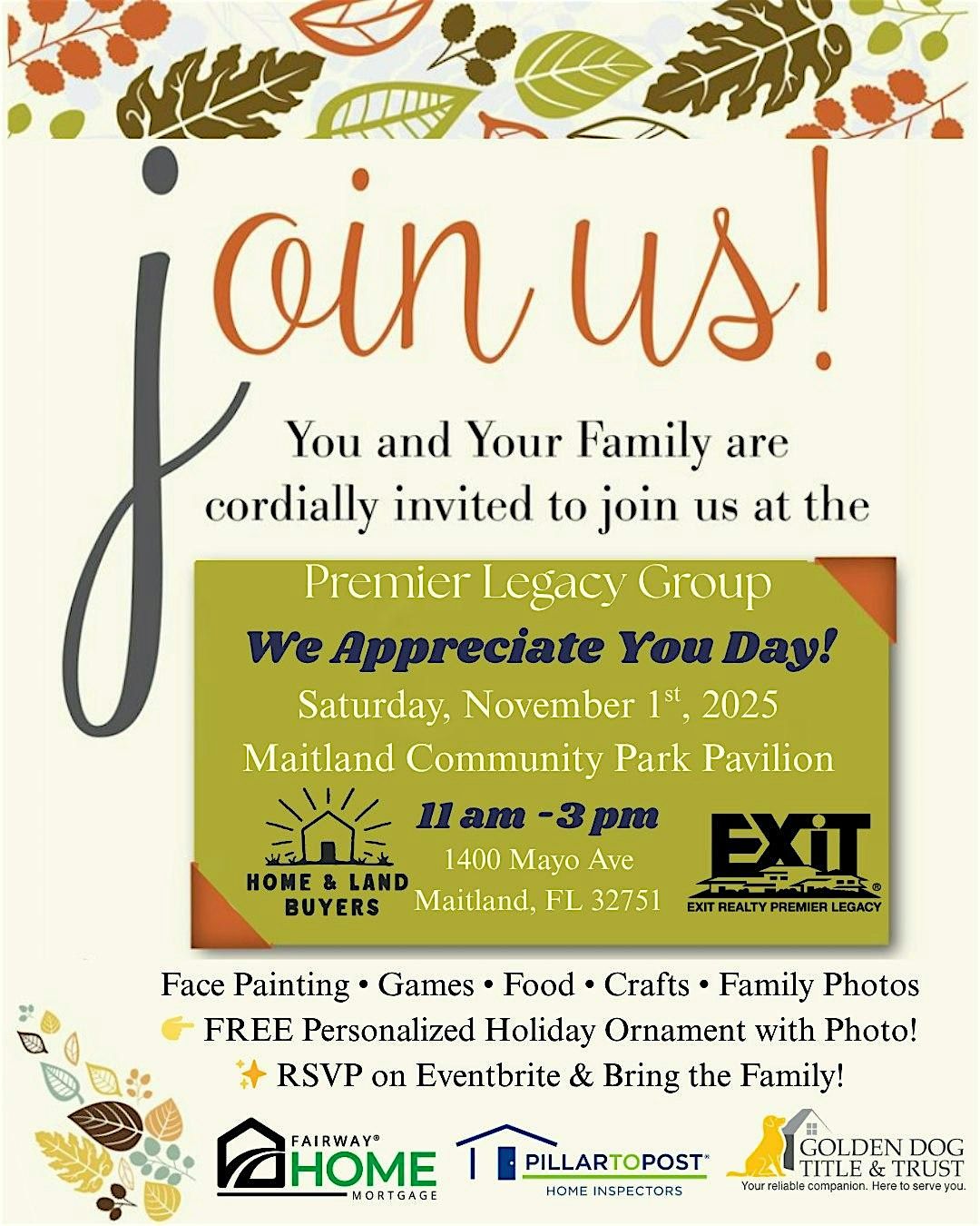 We Appreciate You Day!, 1 November | Event in Maitland | AllEvents