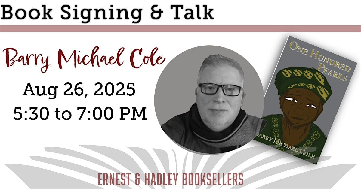 Book Signing & Talk with Barry Michael Cole, 26 August | Event in Tuscaloosa | AllEvents