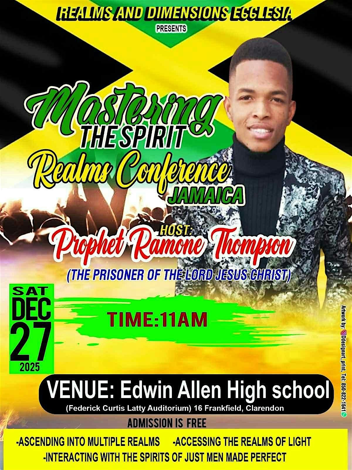 Mastering The Spirit Realms Conference(Jamaica), 27 December | Event in Middlesex | AllEvents
