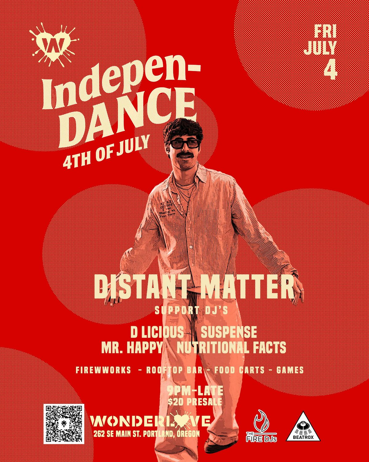 indepen-DANCE 4th of July party featuring "DISTANT MATTER" @Wonderlove_PDX, 4 July | Event in Portland