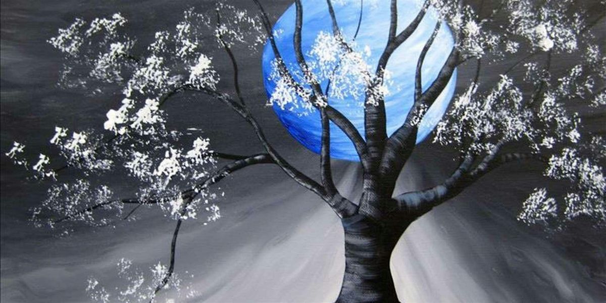 Full Moon in Monochrome - Paint and Sip by Classpop!™, 26 June | Event in Houston | AllEvents