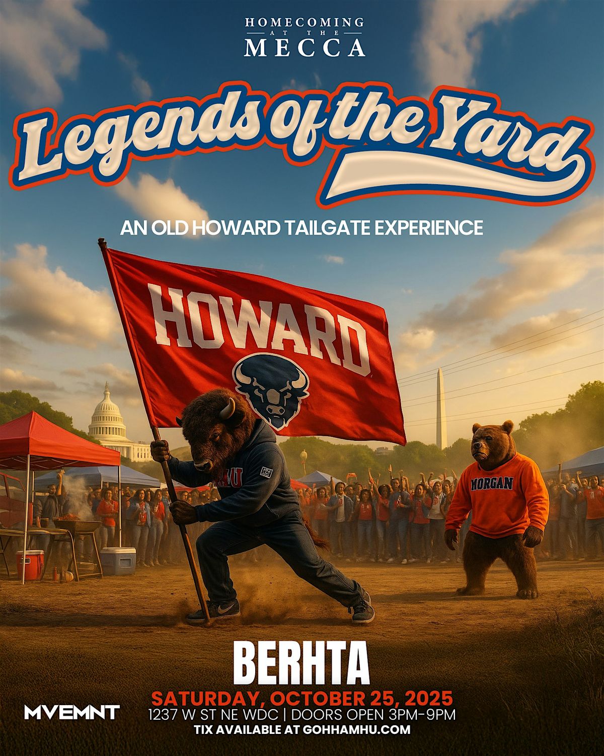 Legends of the Yard | HUHC Block Party, 25 October | Event in Washington | AllEvents