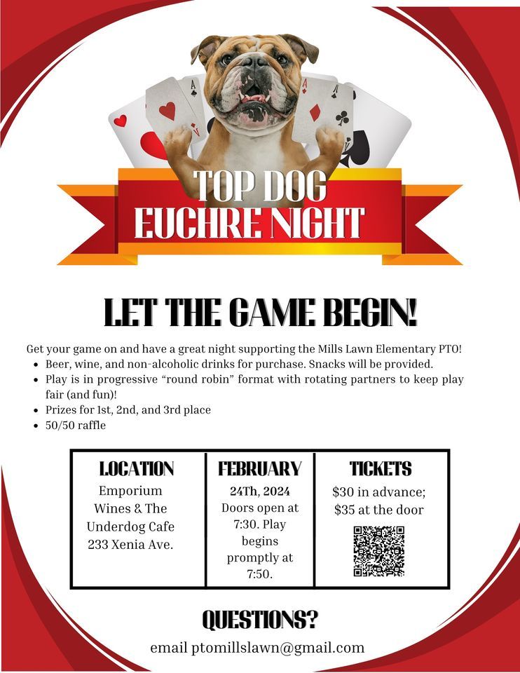 Top Dog Euchre Night, Emporium Wines and Underdog Cafe, Yellow Springs