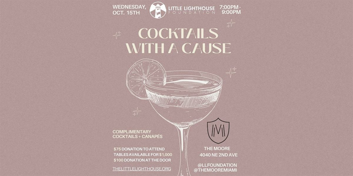 Cocktails With A Cause "Do Good Feel Good", 15 October | Event in Miami | AllEvents