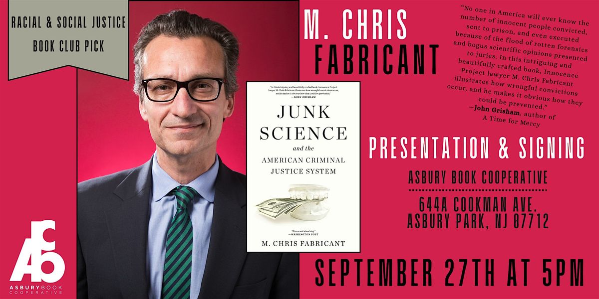Presentation & Signing: Junk Science & the American Criminal Justice System, 27 September | AllEvents