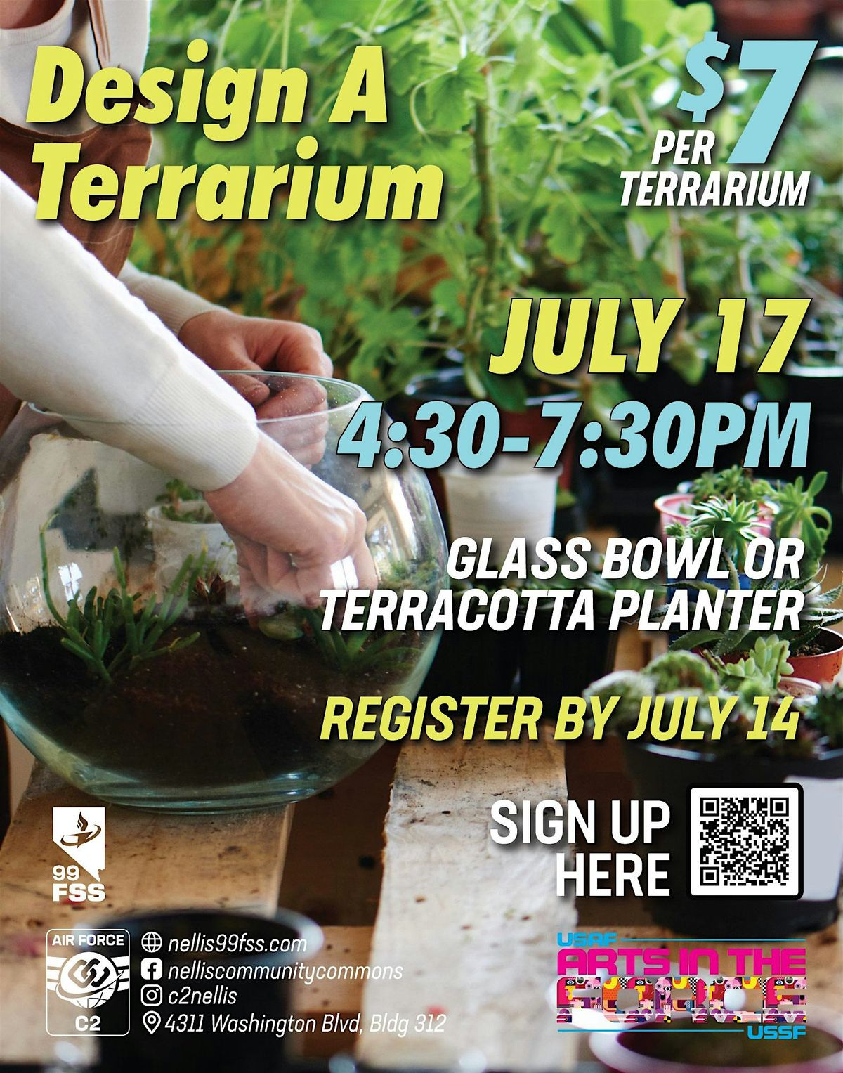 Design a Terrarium, 17 July | Event in Nellis Air Force Base | AllEvents