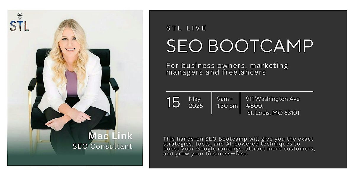STL Live  SEO Bootcamp for Local Service Businesses, 15 May | Event in St. Louis | AllEvents