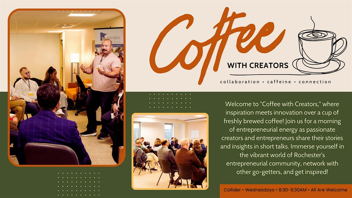 Coffee with Creators | Event in Rochester | AllEvents