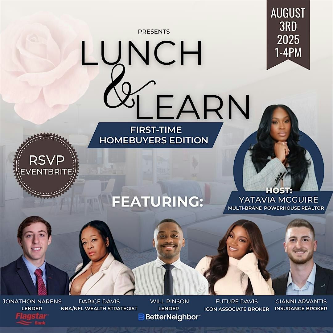 LUNCH AND LEARN  FIRST TIME HOMEBUYERS EDITION, 3 August | Event in Livonia | AllEvents