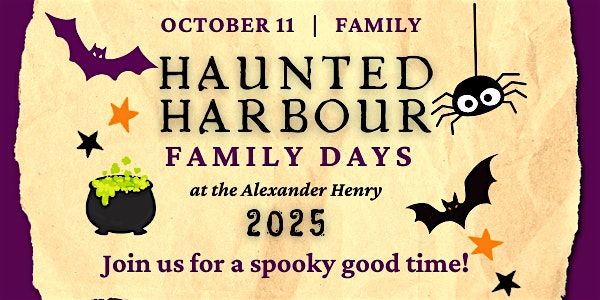 Haunted Harbour  Family Day, 11 October | Event in Thunder Bay | AllEvents